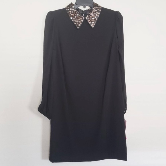 Betsey Johnson Dresses & Skirts - Betsey Johnson Cocktail Dress With Embellished Collar